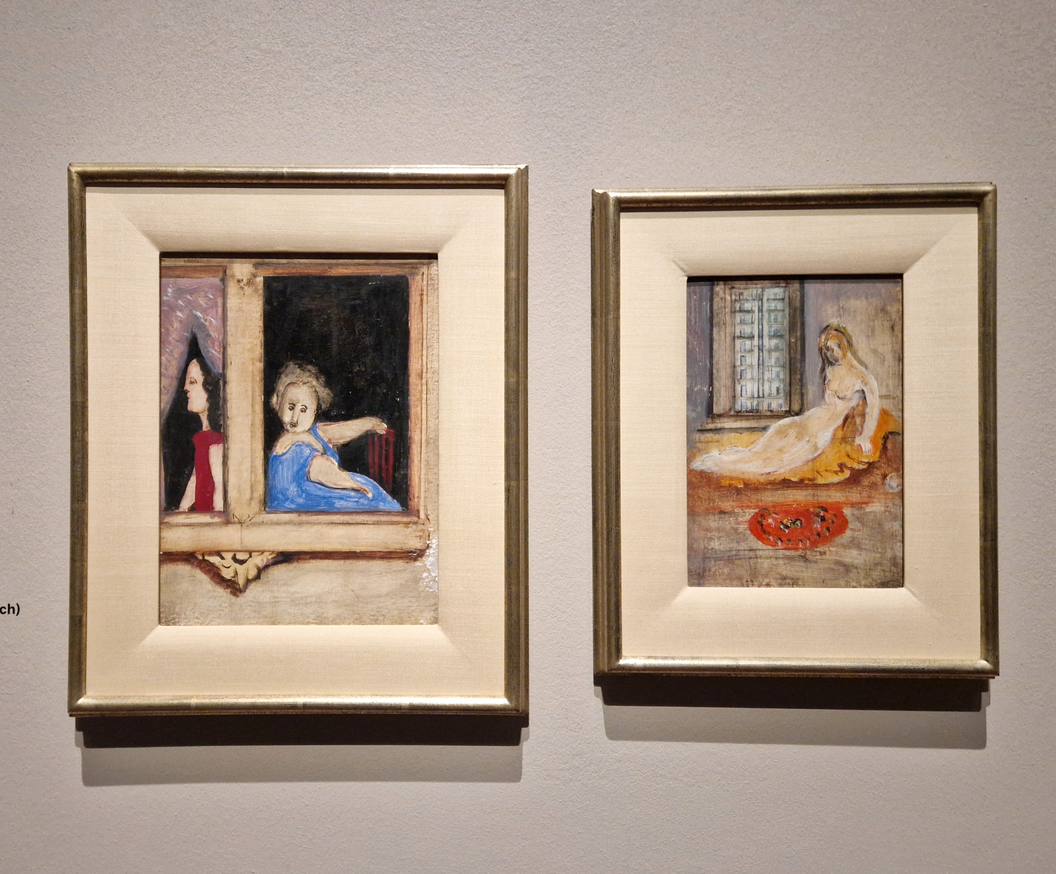 Untitled (Two Women at a window), 1938-39 & Untitled (Woman reclining on a couch), 1938-39
